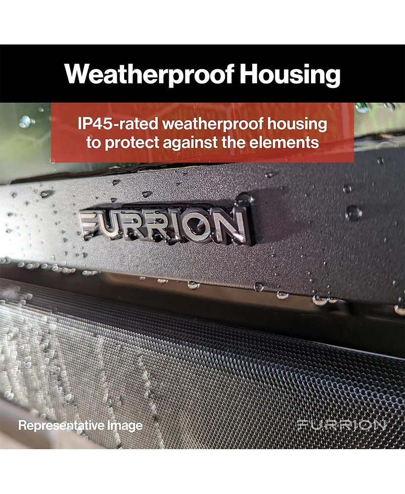 Furrion Aurora 70W 2.1 Outdoor Soundbar with Built-In Subwoofer, Bluetooth, Hdmi-arc, & Optical Inputs