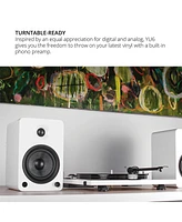 Kanto YU6 Powered Bookshelf Speakers with Built-In Bluetooth - Pair