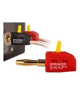 Speaker Snap 100 Count of Fast & Secure Banana Plugs, Gold Plated, 12-24 Awg, for Home Theaters, Speaker Wire, Wall Plates, and Receivers