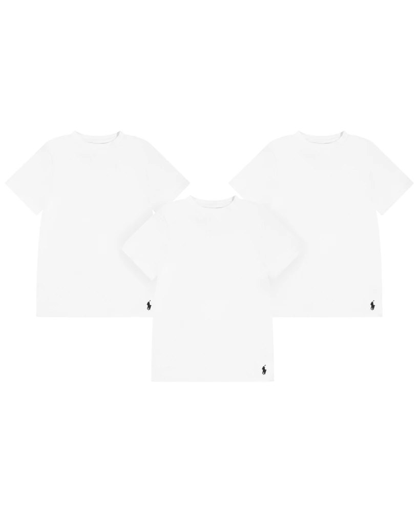 Polo Ralph Lauren Big Boys Cotton Crew Undershirt 3-Pack