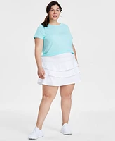 Id Ideology Plus Flounced Active Skort, Created for Macy's