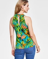 I.n.c. International Concepts Women's Crossover Halter Top, Created for Macy's