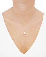 Italian Gold Polished Teardrop 18" Pendant Necklace in 10k Gold