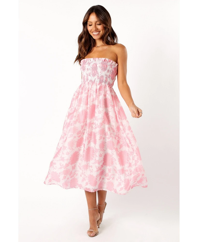 Petal and Pup Women's Carter Strapless Midi Dress