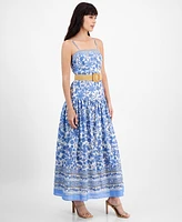 Taylor Women's Printed Belted Maxi Dress