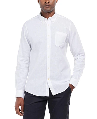 Barbour Men's Nelson Tailored-Fit Solid Button-Down Shirt