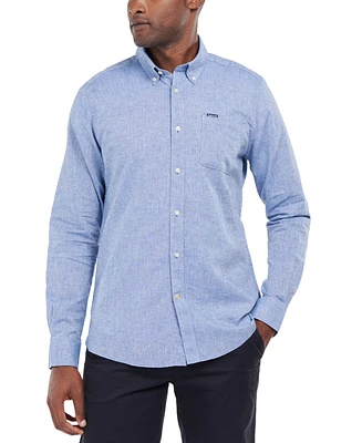 Barbour Men's Nelson Tailored-Fit Solid Button-Down Shirt