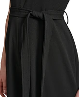 Calvin Klein Women's Belted Flare-Leg Jumpsuit