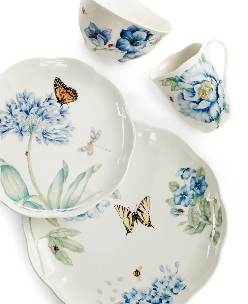 Lenox Dinnerware, Butterfly Meadow Blue 4 Piece Place Setting