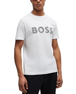 Boss by Hugo Men's Mesh Logo Regular-Fit T-shirt