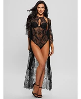 Guess Women's Semi-Sheer Lace Kimono