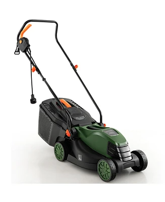 Slickblue 10 Amp 13 Inch Electric Corded Lawn Mower with Collection Box