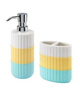 Izod Clubhouse Stripe 2-Pc. Bath Accessory Set