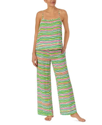 Sanctuary Women's 2-Pc. Printed Ruffled Pajamas Set