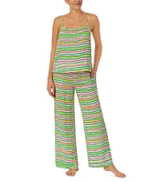 Sanctuary Women's 2-Pc. Printed Ruffled Pajamas Set