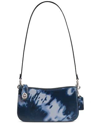 Coach Penn Small Leather Shoulder Bag with Tie Dye Print