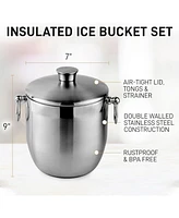 Zulay Kitchen 3 Liter Double-Wall Insulated Ice Bucket For Cocktail Bar