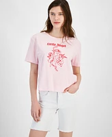 Rebellious One Juniors' Little Angel Graphic-Print Tee