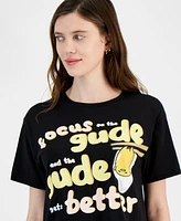 Love Tribe Juniors' Sanrio Gudetama Graphic T-Shirt