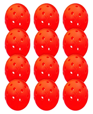Franklin Sports X-40 Outdoor Pickleballs - 12 Pack Ember