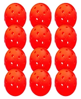 Franklin Sports X-40 Outdoor Pickleballs - 12 Pack Ember