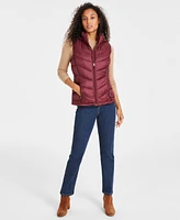 Charter Club Women's Packable Hooded Puffer Vest