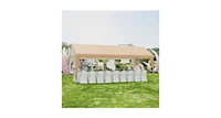 Slickblue Patio Heavy Duty All-Weather Carport-without Sidewall