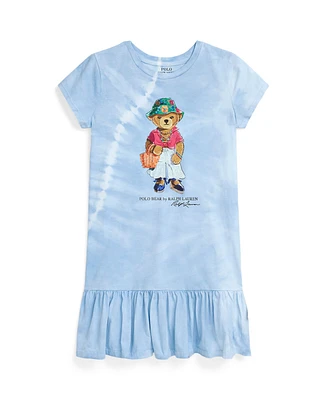 Polo Ralph Lauren Big Girls Tie-Dye Bear Cotton T-shirt Dress