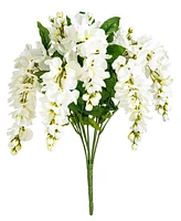 Vickerman 19 " Artificial White Wisteria Bush.