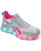 Reebok Little Girls Zig N Flash Light-Up Casual Sneakers from Finish Line