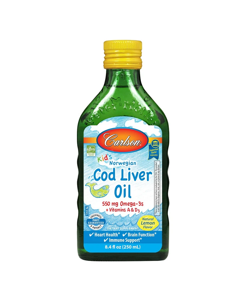 Carlson Labs Carlson - Kid's Cod Liver Oil, 550 mg Omega