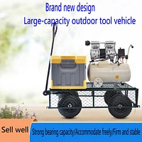 Wagon Cart Garden Cart Trucks Make It Easier To Transport Firewood (Green)