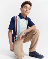 Epic Threads Little Big Boys Striped Polo Slim Traverntine Jeans Created For Macys