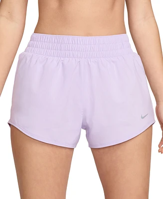 Nike Women's One Dri-fit Mid-Rise Brief-Lined Shorts