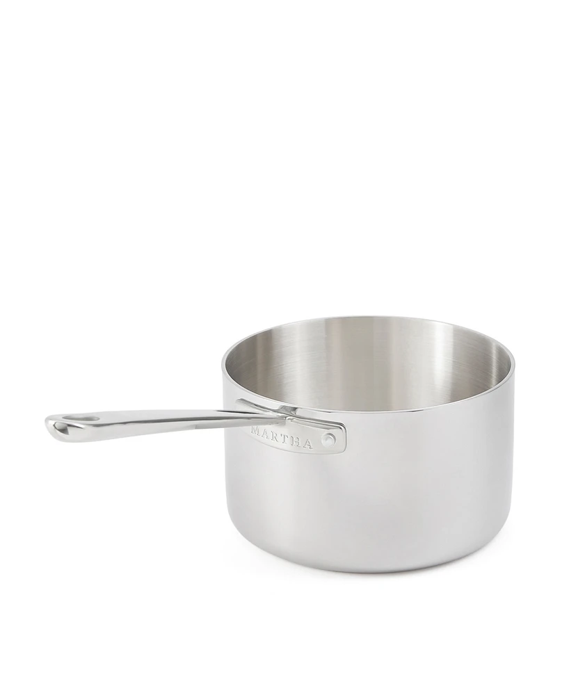 Martha by Martha Stewart Stainless Steel Qt Saucepan with Lid