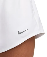 Nike Women's One Dri-fit Mid-Rise Brief-Lined Shorts