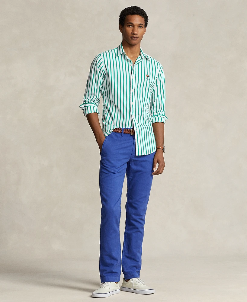 Polo Ralph Lauren Men's Straight Fit Linen-Cotton Pants