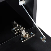 Modern Tv Stand With Led Lights, High Glossy Front Tv Cabinet