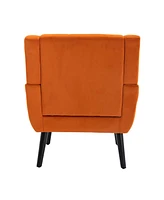 Simplie Fun Modern Soft Velvet Material Ergonomics Accent Chair Living Room Chair Bedroom Chair Home Chair