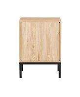 Byron C Rattan Twinset Beside Stand Nightsand Bedside Cabinet with Drawer 2pcs