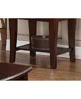 Streamdale Furniture Modern Wooden Brown 1 Piece End Table Living Room Sofa Side Table