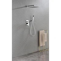 Luxury Wall-Mounted Rain Mixer Shower Set