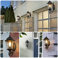 Streamdale Furniture Outdoor Waterproof Glass Retro Wall Lamp