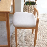 Natural Beech Wood Make-Up Stool Bed Bench For Dining Room, Bedroom
