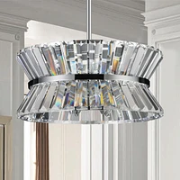 Modern Crystal Chandelier for Living-Room Round Crystal Lamp Luxury Home Decor Light Fixture