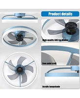 Ceiling Fans With Lights Dimmable Led Embedded Installation Of Thin Modern Ceiling Fans