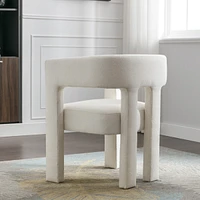 Contemporary Designed Fabric Upholstered Accent Chair Dining Chair For Living Room, Bedroom
