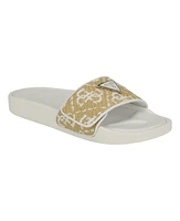 Guess Women's Callena Logo Pool Slides