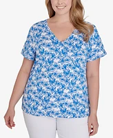 Hearts Of Palm Plus Size Feeling The Lime Short Sleeve Top