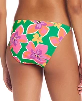 Sanctuary Women's Tunnel-Trim Side-Tie Bikini Bottoms